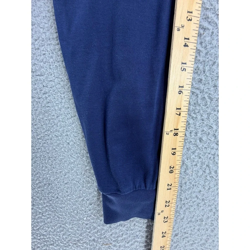 Polo Ralph Lauren Mens Large Long Sleeve Polo Shirt  Blue Classic Fit Flesh Pony